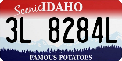 ID license plate 3L8284L