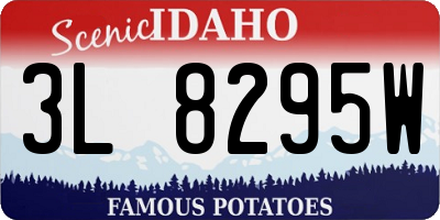 ID license plate 3L8295W
