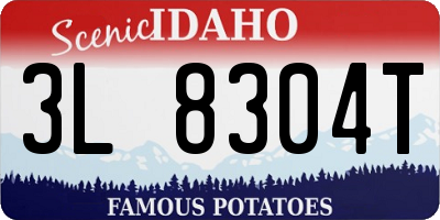 ID license plate 3L8304T