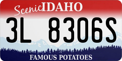ID license plate 3L8306S