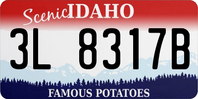 ID license plate 3L8317B