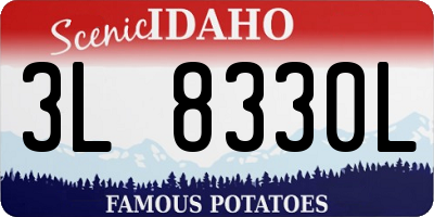 ID license plate 3L8330L