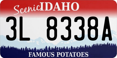 ID license plate 3L8338A