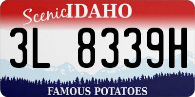 ID license plate 3L8339H