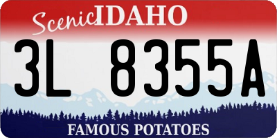 ID license plate 3L8355A
