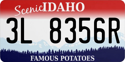 ID license plate 3L8356R