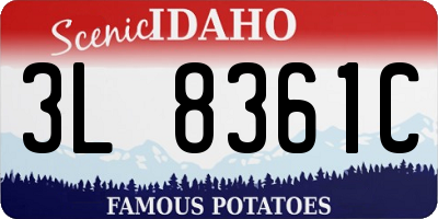 ID license plate 3L8361C