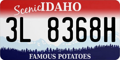 ID license plate 3L8368H