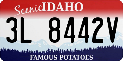 ID license plate 3L8442V