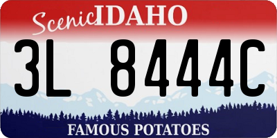ID license plate 3L8444C