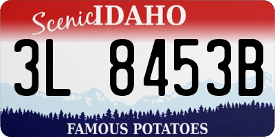 ID license plate 3L8453B