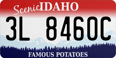 ID license plate 3L8460C