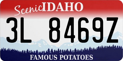 ID license plate 3L8469Z