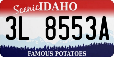 ID license plate 3L8553A