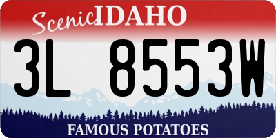 ID license plate 3L8553W