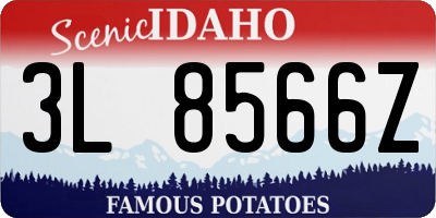ID license plate 3L8566Z