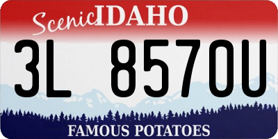 ID license plate 3L8570U