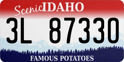 ID license plate 3L8733O