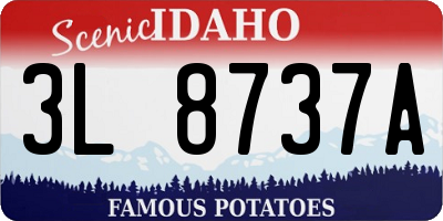 ID license plate 3L8737A