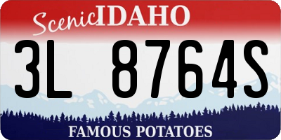 ID license plate 3L8764S