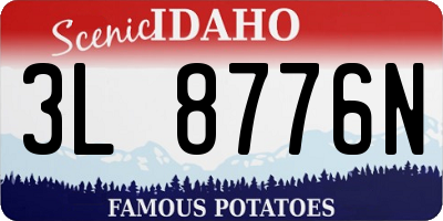 ID license plate 3L8776N