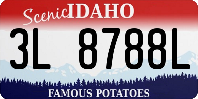 ID license plate 3L8788L