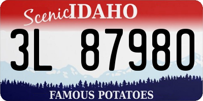 ID license plate 3L8798O