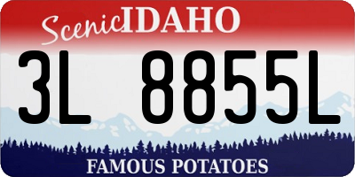 ID license plate 3L8855L