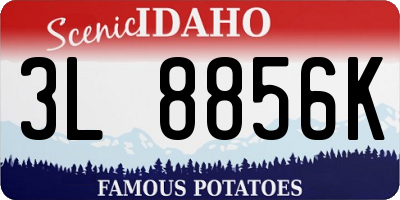 ID license plate 3L8856K