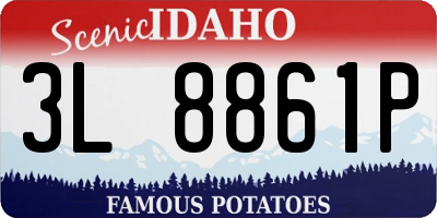 ID license plate 3L8861P