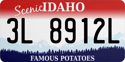 ID license plate 3L8912L