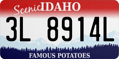 ID license plate 3L8914L