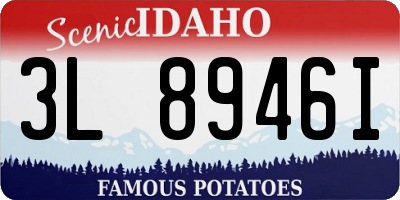 ID license plate 3L8946I
