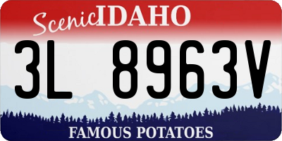 ID license plate 3L8963V