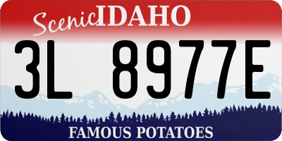 ID license plate 3L8977E