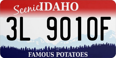 ID license plate 3L9010F