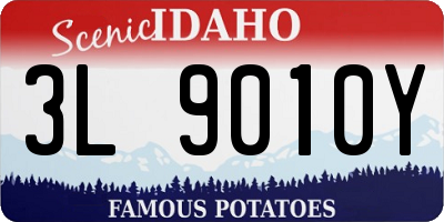 ID license plate 3L9010Y