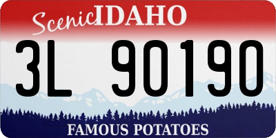 ID license plate 3L9019O