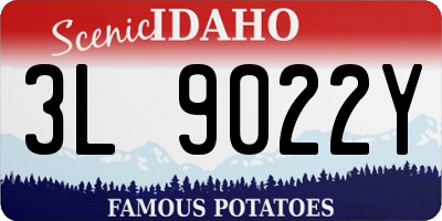ID license plate 3L9022Y