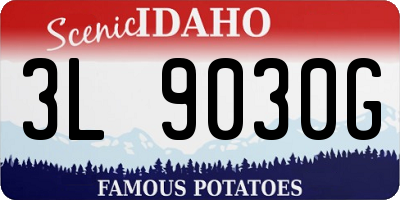 ID license plate 3L9030G