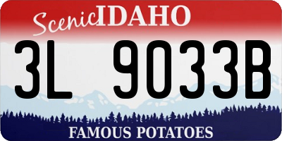 ID license plate 3L9033B