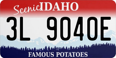 ID license plate 3L9040E