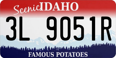 ID license plate 3L9051R
