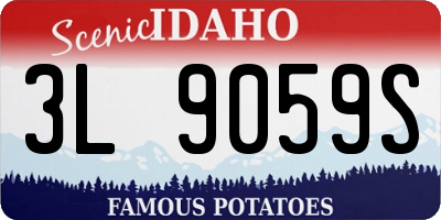 ID license plate 3L9059S