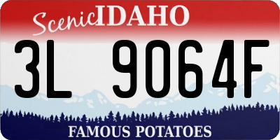 ID license plate 3L9064F