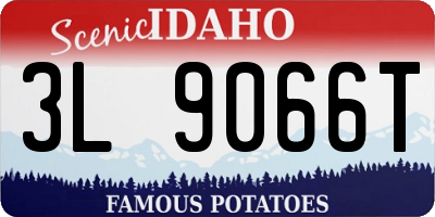 ID license plate 3L9066T