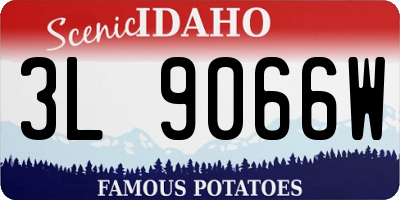ID license plate 3L9066W