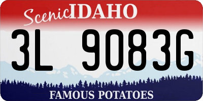 ID license plate 3L9083G