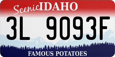 ID license plate 3L9093F