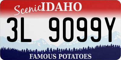 ID license plate 3L9099Y